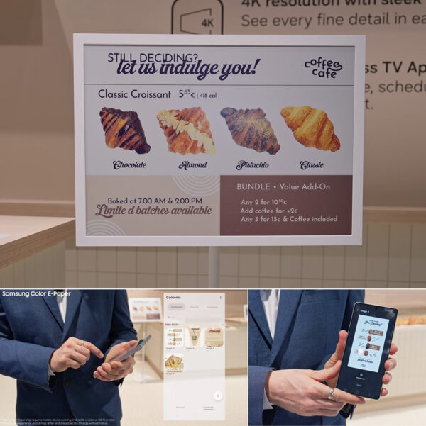 Samsung’s Color E-Paper Gives Retailers a Simple Way to Refresh Every Sign on the Spot