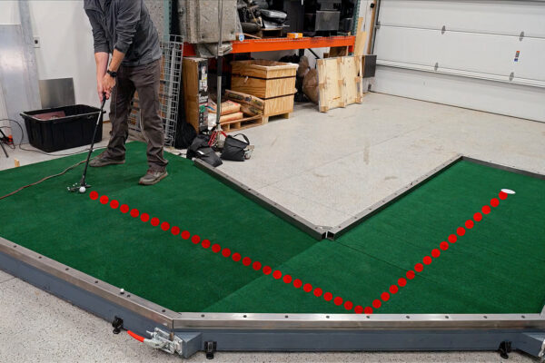 Programming a Robotic Golf Club to Sink Shots on Impossible Mini-Golf Holes
