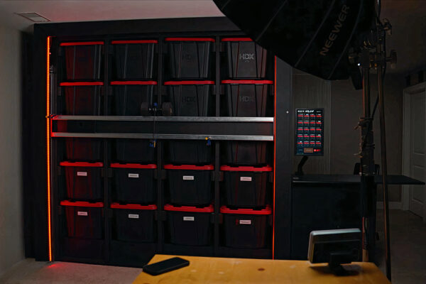 Alex’s Robot Brings Any Storage Tote Straight to You with Just a Tap of the Touchscreen