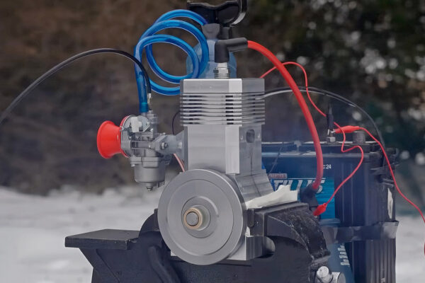 Auto Enthusiast Carves Functional Two-Stroke Engine from Solid Metal