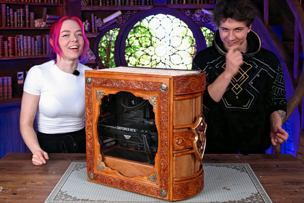Nerdforge Merges Two Hobbies Into One Stunning Leatherbound PC That Looks Like a Giant Book