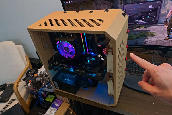 Over-Engineered Cardboard PC Case Houses a Full Computer Without Compromising Style or Performance